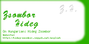 zsombor hideg business card